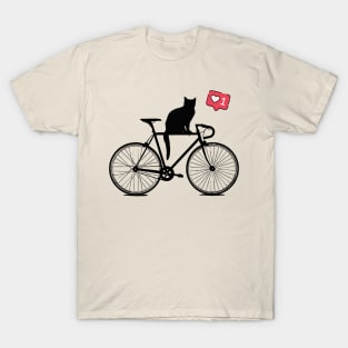 Cat on bike T-Shirt